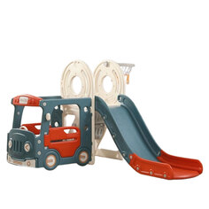 Игровой комплекс с горкой и качелями Kids Bus (171 см) Red
