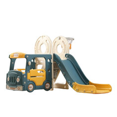 Игровой комплекс с горкой и качелями Kids Bus (171 см) Yellow
