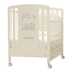 Кремовая кровать Happy Family Strass Italbaby