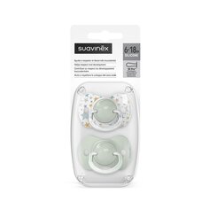 Соска-пустышка силиконовая 6-18 месяцев (2 шт.) Suavinex