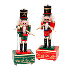 Новогодний сувенир &quot;Щелкунчик на музыкальной шкатулке&quot; 2 вида, 12x9,5x32 см Sigro Collection
