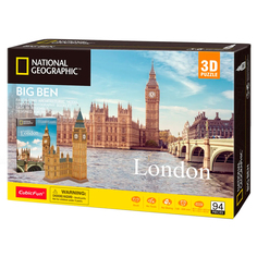 3D пазл National Geographic &quot;Биг-Бен&quot;, 94 детали Cubic Fun