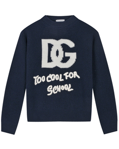 Джемпер с белым лого Dolce & Gabbana