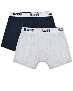 Трусы-боксеры с логотипом на резинке, 2шт Boss