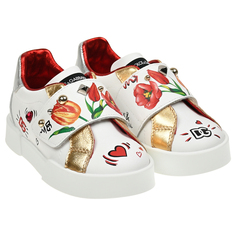 Кеды Portofino с застежкой велкро Dolce & Gabbana