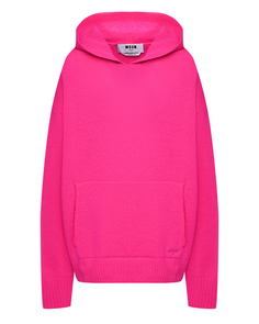 Джемпер с капюшоном, фуксия Msgm
