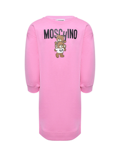 Платье с принтом &quot;медвежонок&quot;, розовое Moschino