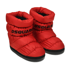 Дутые мунбуты, красные Dsquared2