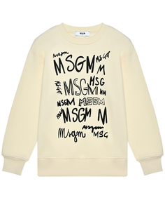 Свитшот с черным лого Msgm