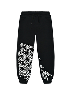 Спортивные брюки с белым лого Msgm