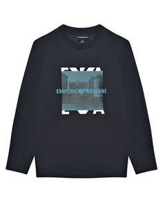 Толстовка с принтом &quot;фото с лого&quot; Emporio Armani