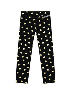 Леггинсы с принтом сердечек Moschino