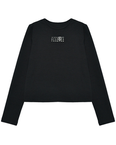 Толстовка с лого, черная Mm6 Maison Margiela
