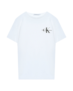 Футболка с лого, белая Calvin Klein