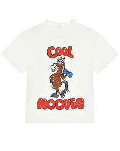 Футболка с принтом &quot;cool mooves&quot; Stella McCartney