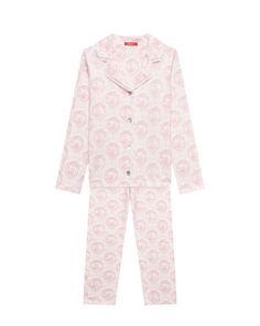 Пижама со сплошным принтом, розовая Hanssop