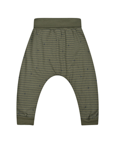 Зеленые спортивные брюки под памперс Sanetta Kidswear