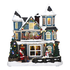 Новогодний Дом и Олени, LED адаптер, анимация, 27х17х29.5 см Timstor