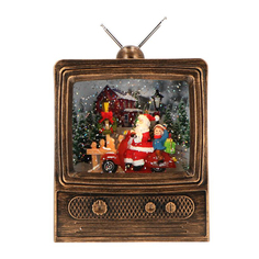 Телевизор Бронза со снегом, LED 15,5x7x23 см Timstor