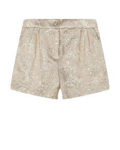 Шорты из блестящей жаккардовой ткани Dolce & Gabbana