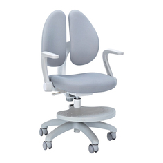 Детское кресло Primo Grey (с подлокотниками и подставкой) Fundesk