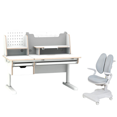 Комплект парта Ammi Grey + кресло Estate Grey Cubby