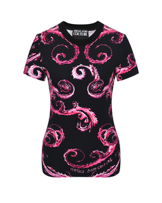Футболка с розовым узором Versace