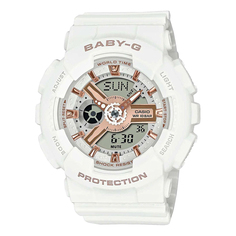 Часы BA-110XRG-7A, белые Casio