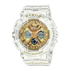 Часы BA-130CVG-7, прозрачные, золотой циферблат Casio