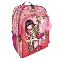 Большой розовый рюкзак Carousel Santoro