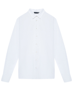 Рубашка в рубчик regular fit, белая Dal Lago