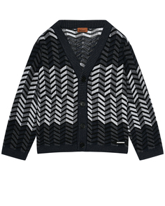 Кардиган с декором &quot;зигзаги&quot;, серый Missoni