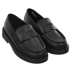 Черные лоферы с логотипом Emporio Armani