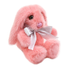 Меховая игрушка Зайка Адель, норка Рина Поплавская