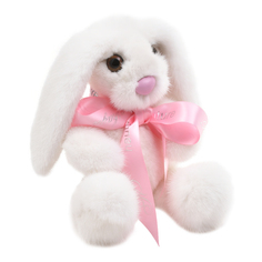 Меховая игрушка Зайка Адель, мини, норка Рина Поплавская