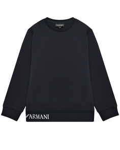 Свитшот с логотипом, темно-синий Emporio Armani