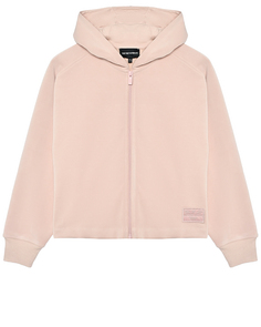 Куртка спортивная с капюшоном, светло-розовая Emporio Armani
