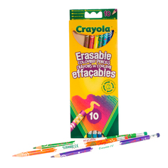 Цветные карандаши с корректором, 10 шт. Crayola