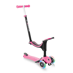 Самокат GO UP SPORTY PLUS LIGHTS - Розовый Globber