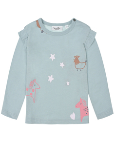 Толстовка с принтом лошадки Sanetta Kidswear