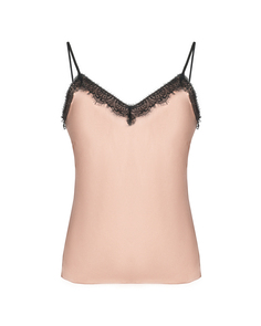 Топ с кружевной отделкой, розовый Alberta Ferretti