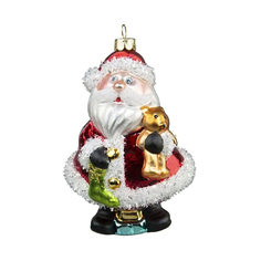 Подвеска Дед Мороз с медвежонком Holiday Classics