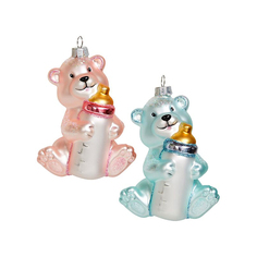 Подвеска Медвежонок с бутылочкой «Нежный возраст» Holiday Classics