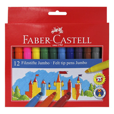 Фломастеры &quot;Jumbo&quot; в картонной коробке, 12 шт Faber Castell