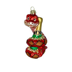 Подвеска Змея «Брызги шампанского» гранатовая Holiday Classics