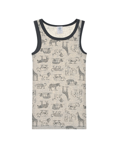 Серая майка с принтом &quot;Safari&quot; Sanetta