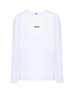 Базовая толстовка с лого, белая Msgm