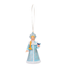 Елочная игрушка змея Снегурочка Bernes