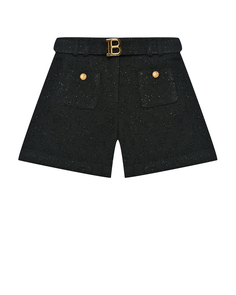 Шорты с золотыми пуговицами Balmain