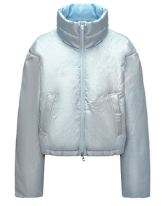 Короткая куртка, голубой металлик Diesel